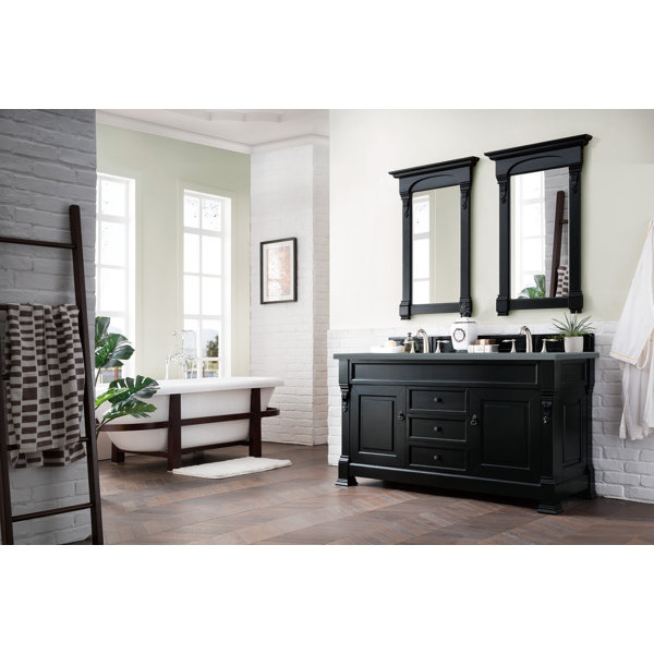 Darby Home Co Vivanco 60'' Double Bathroom Vanity with Marble Top & Reviews Wayfair